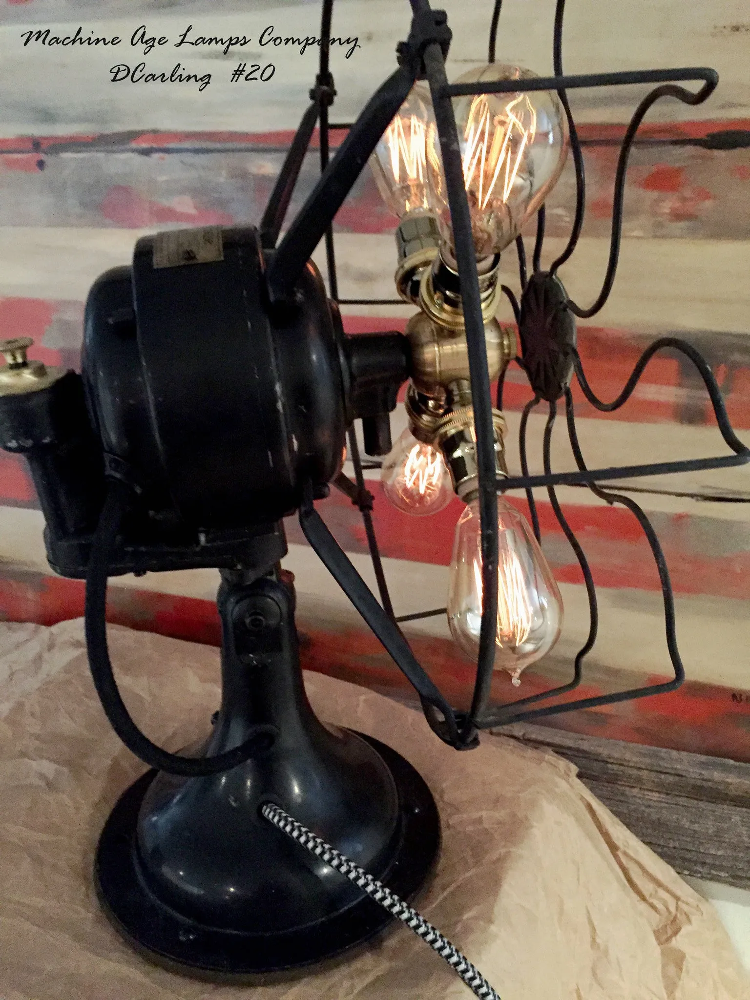 Steampunk Vintage Early 1900’s Westinghouse Fan Lamp , # DC20 sold