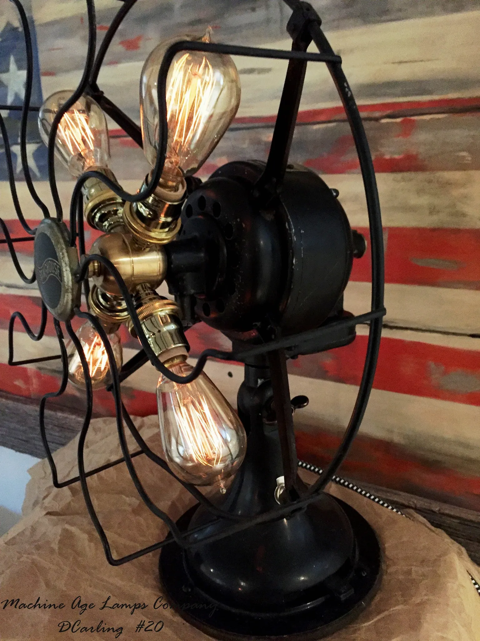 Steampunk Vintage Early 1900’s Westinghouse Fan Lamp , # DC20 sold