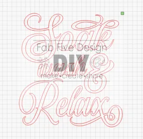 SVG Digital File: Soak Wash Relax