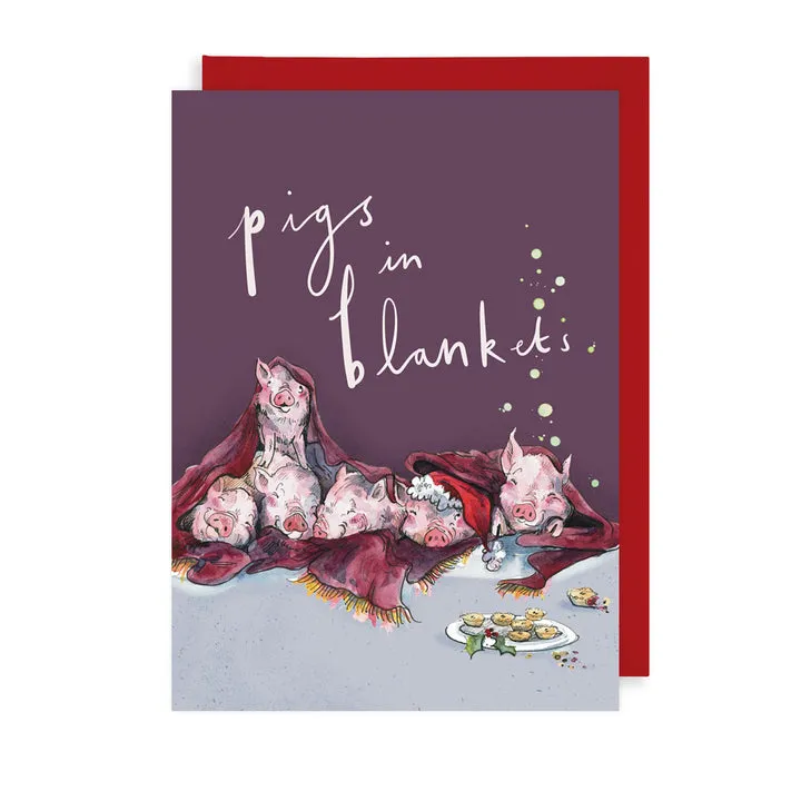 The Art File Pigs In Blankets Card