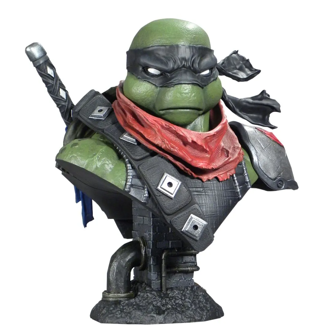 TMNT Legends In 3D Dark Leonardo Bust Statue By Diamond Gallery