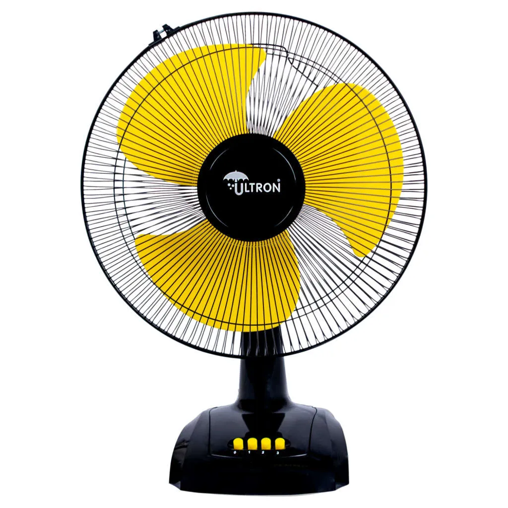 Ultron Black Thunder High Speed Table Fan 16 Inch Black & Yellow