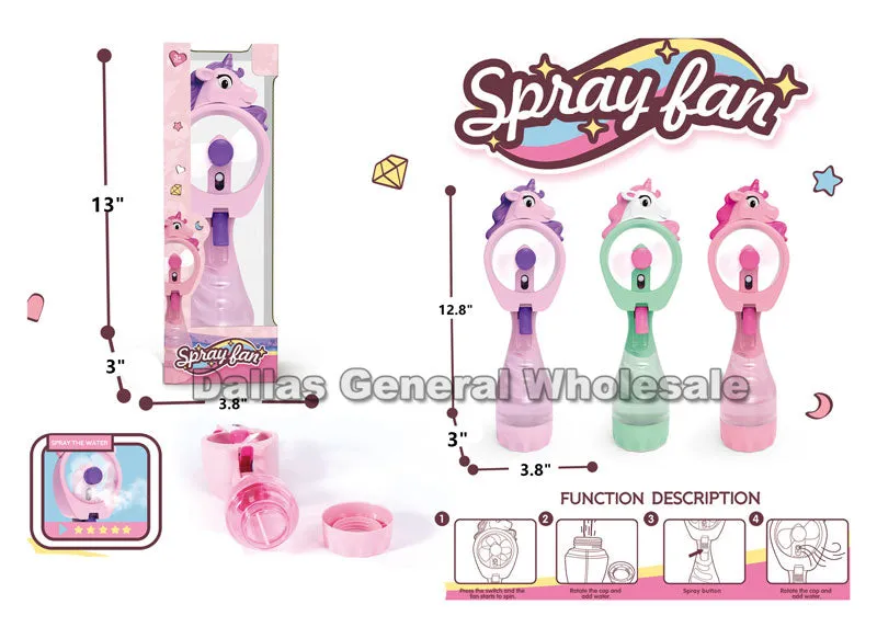 Unicorn Portable Water Spray Fans Wholesale