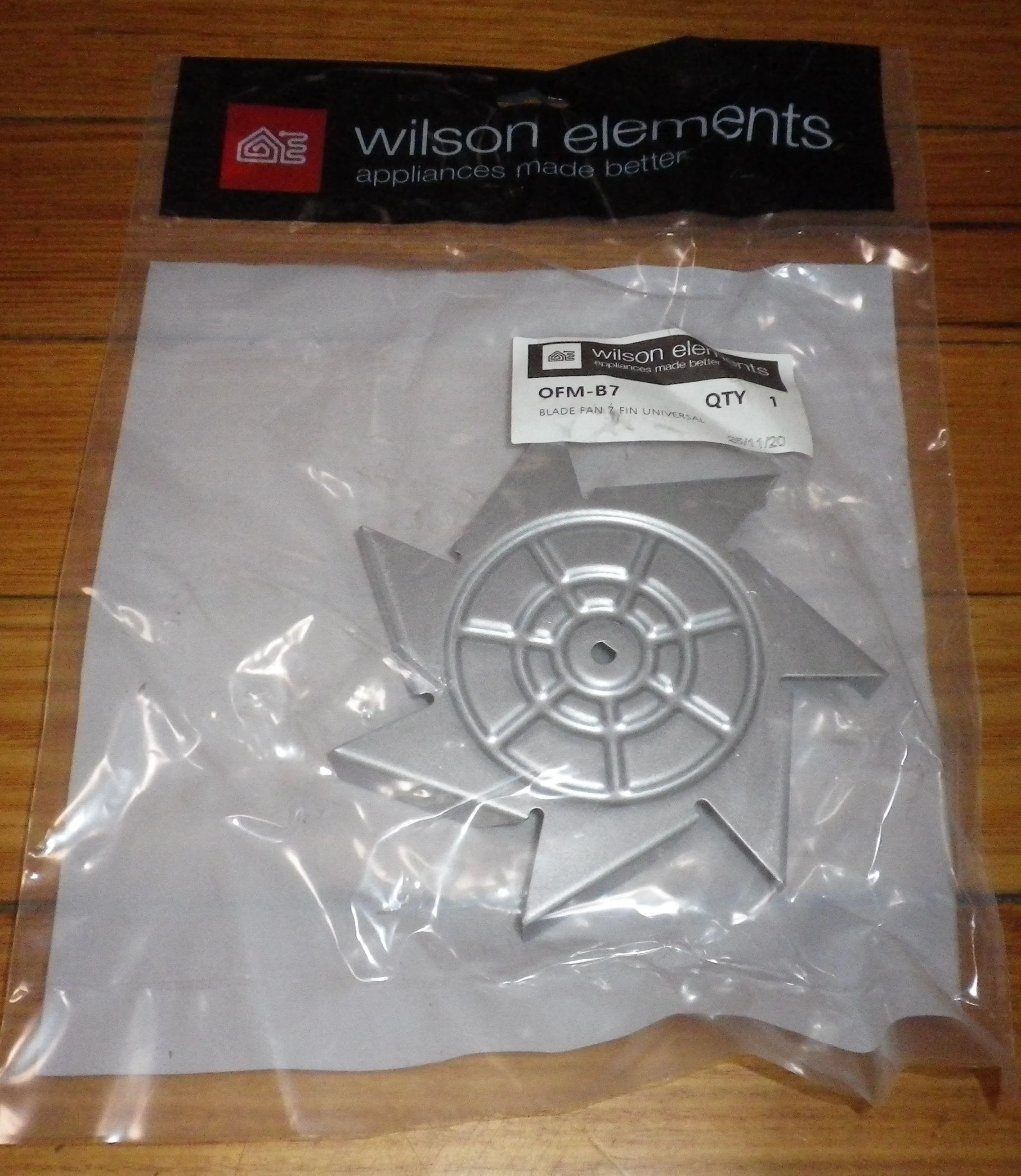 Universal Electrolux, Simpson, Chef, Westinghouse Oven Motor Fan Blade - Part # OFM-B7