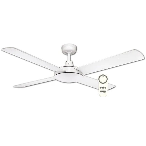 Urban 2 DC Ceiling Fan with Remote by Fanco – White 52″