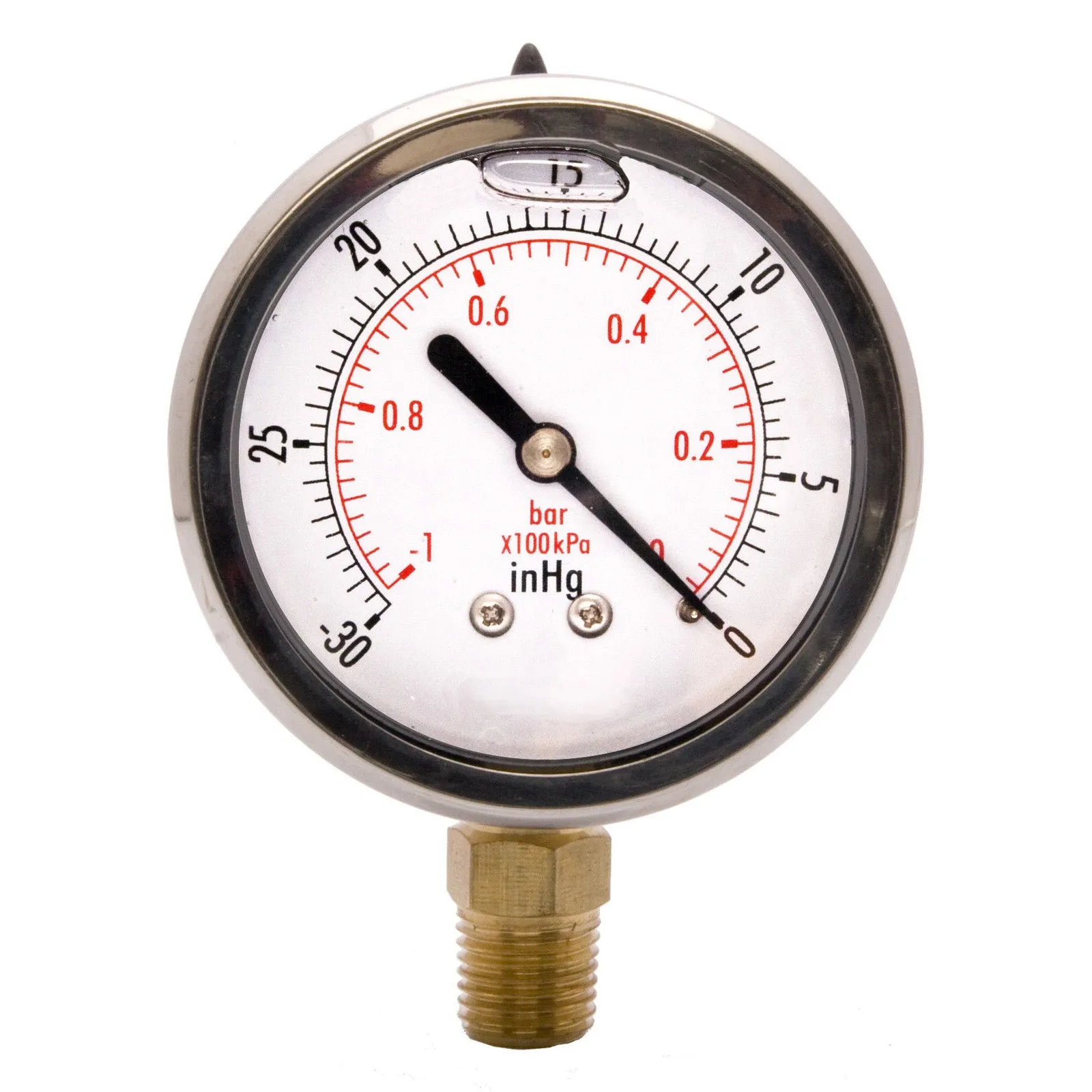 Vacuum Pressure Gauges 0 To -30Hg