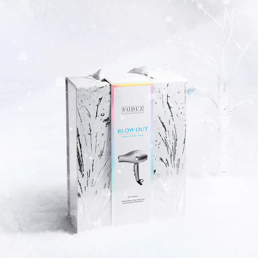 Voduz 'Blow Out' Infrared Hair Dryer in Limited Edition Silver