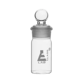 Weighing Bottle, Tall Form, 25ml capacity, Borosilicate Glass with Interchangeable Ground Stopper - Eisco Labs