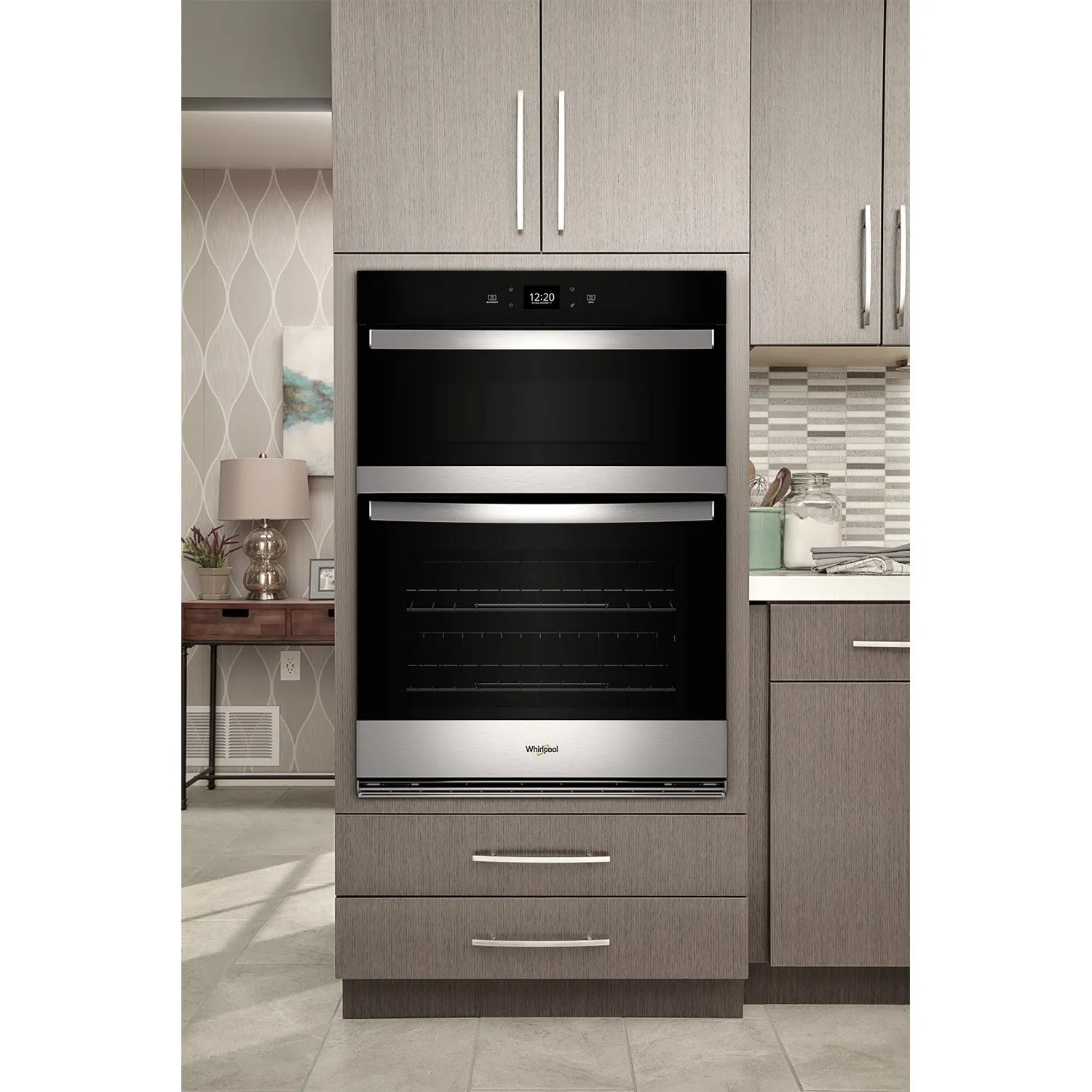 Whirlpool Fingerprint Resistant Stainless Steel Combi Wall Oven (6.40 Cu Ft) - WOEC5030LZ