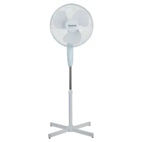 White Pedestal Fan - 16"