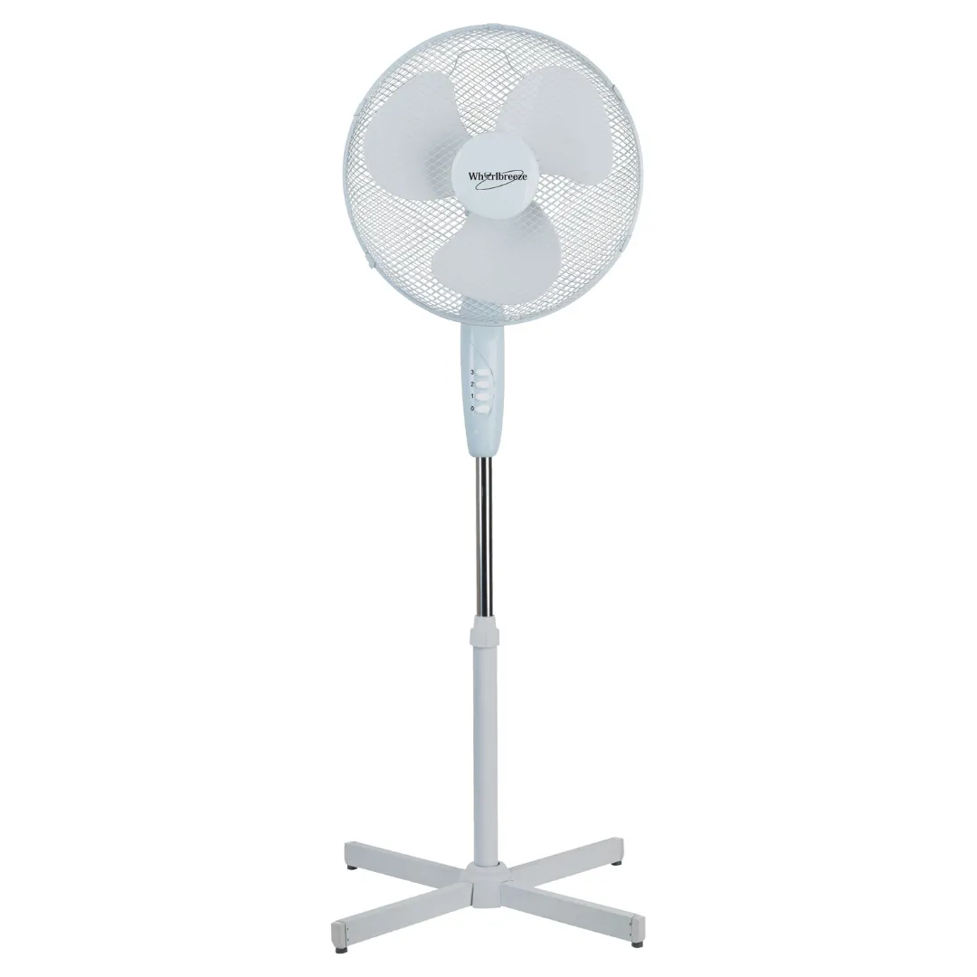 White Pedestal Fan - 16"