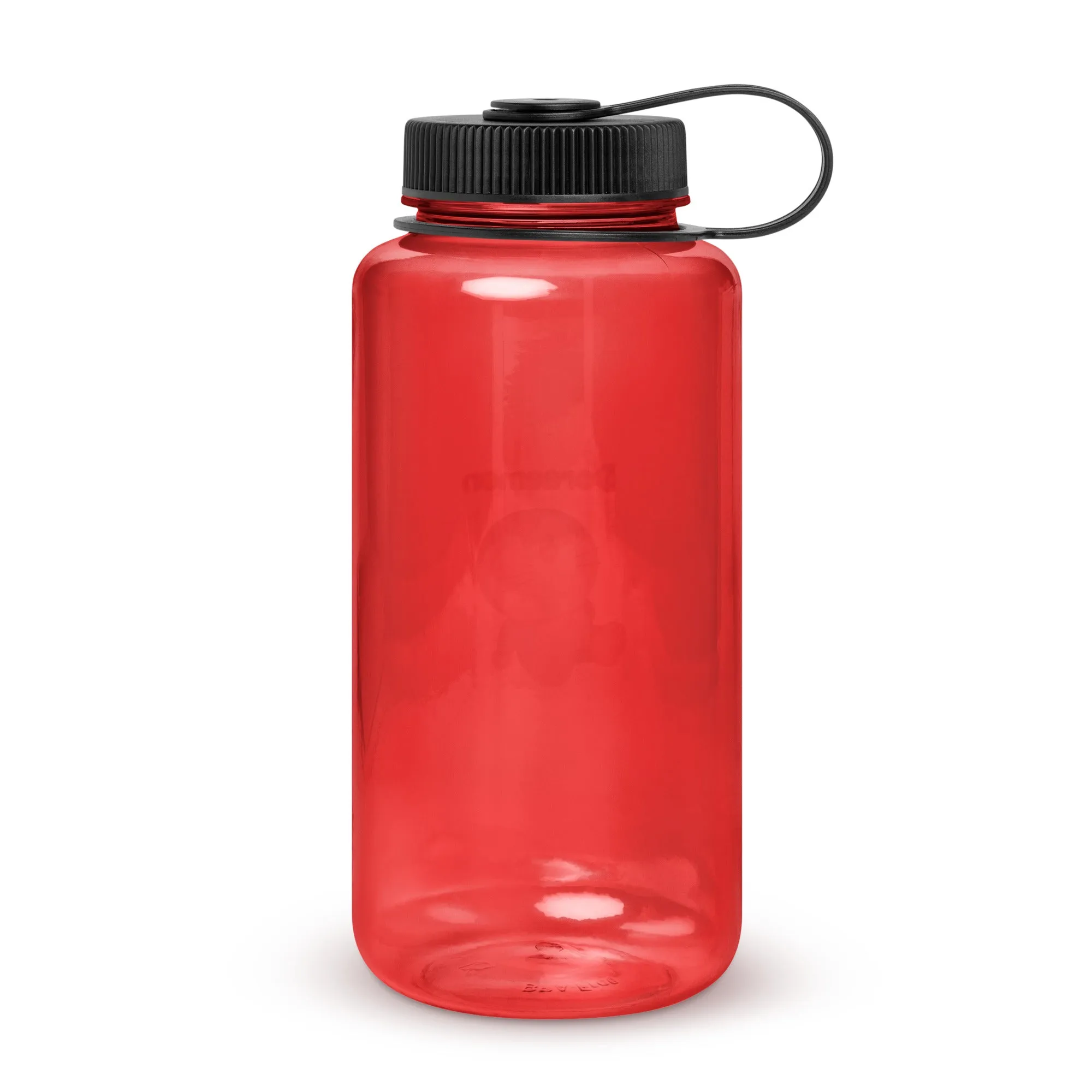 Wide mouth plastic water bottle