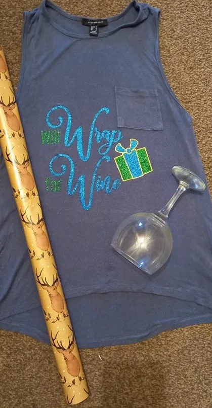 Will Wrap For Wine Cut File