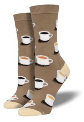 Women's Bamboo Cup of Joe Crew Sock