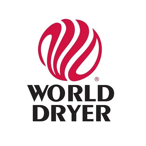 WORLD DRYER® DA5-974 Model A Series Hand Dryer - White Epoxy on Steel Push Button Surface-Mounted