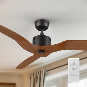 Yarmouth 52” DC Motor Ceiling Fan with Remote 10 Speed Options(NO LED)