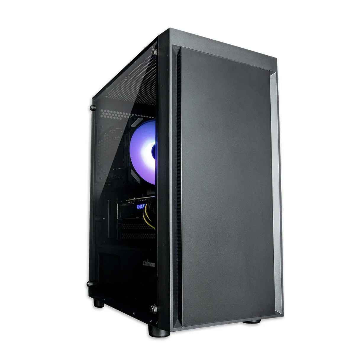 Zalman T3 Compact mATX Mini-Tower Gaming PC Case, 2 x Fans Pre-installed