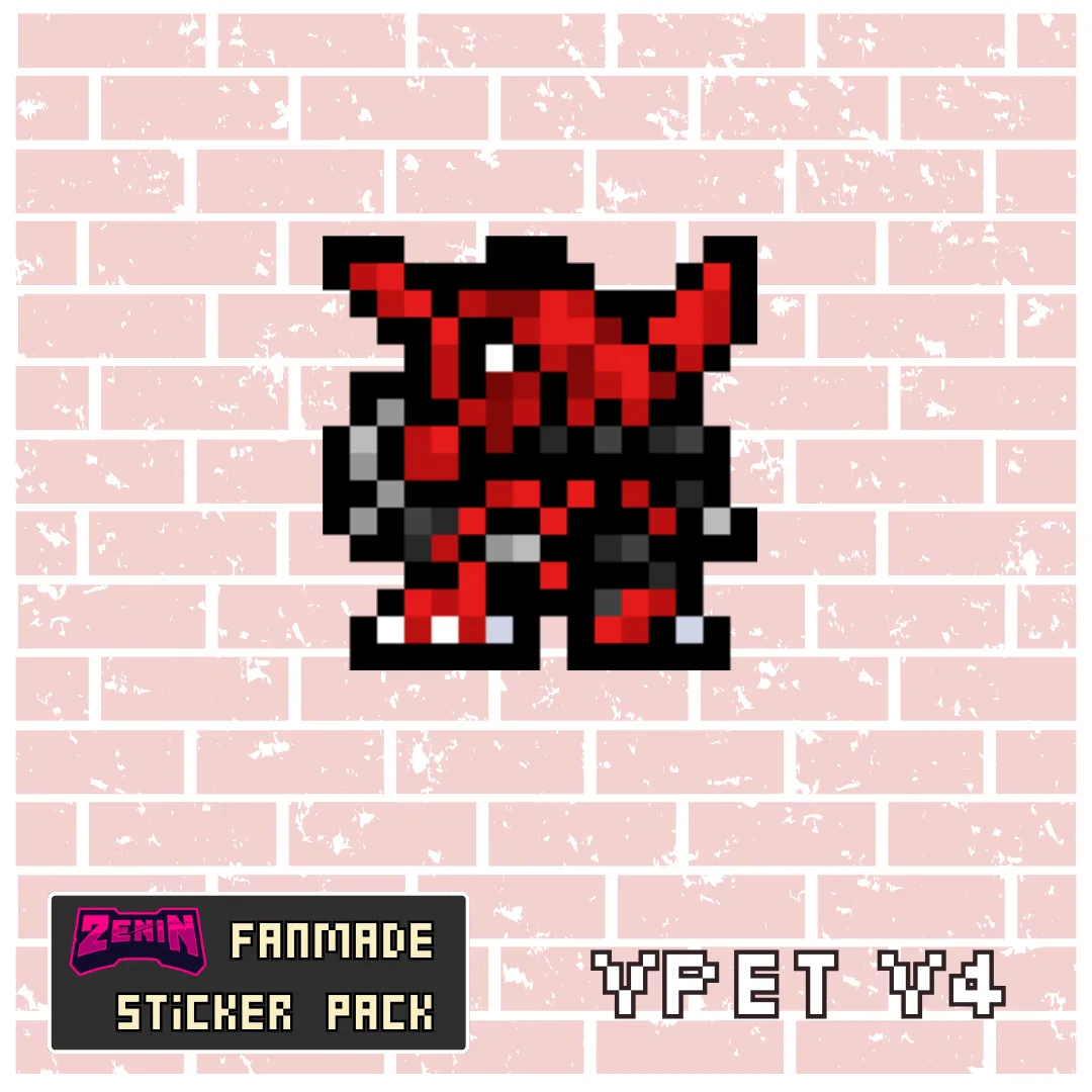 ZeninTCG - Fan-made- Mini Pixel Sticker Pack (Vpet V1-5) [INSTOCK]