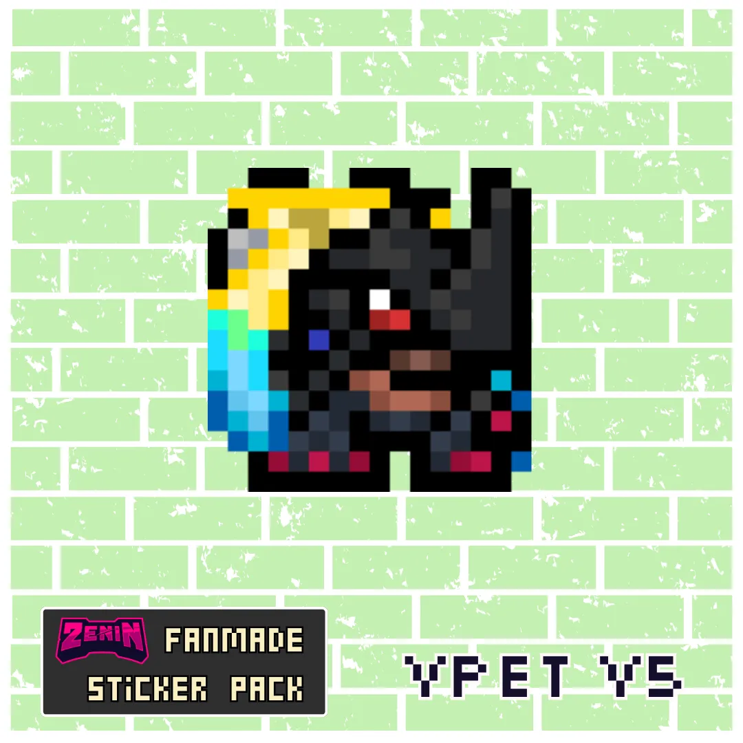 ZeninTCG - Fan-made- Mini Pixel Sticker Pack (Vpet V1-5) [INSTOCK]