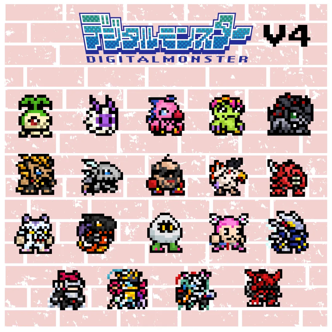 ZeninTCG - Fan-made- Mini Pixel Sticker Pack (Vpet V1-5) [INSTOCK]