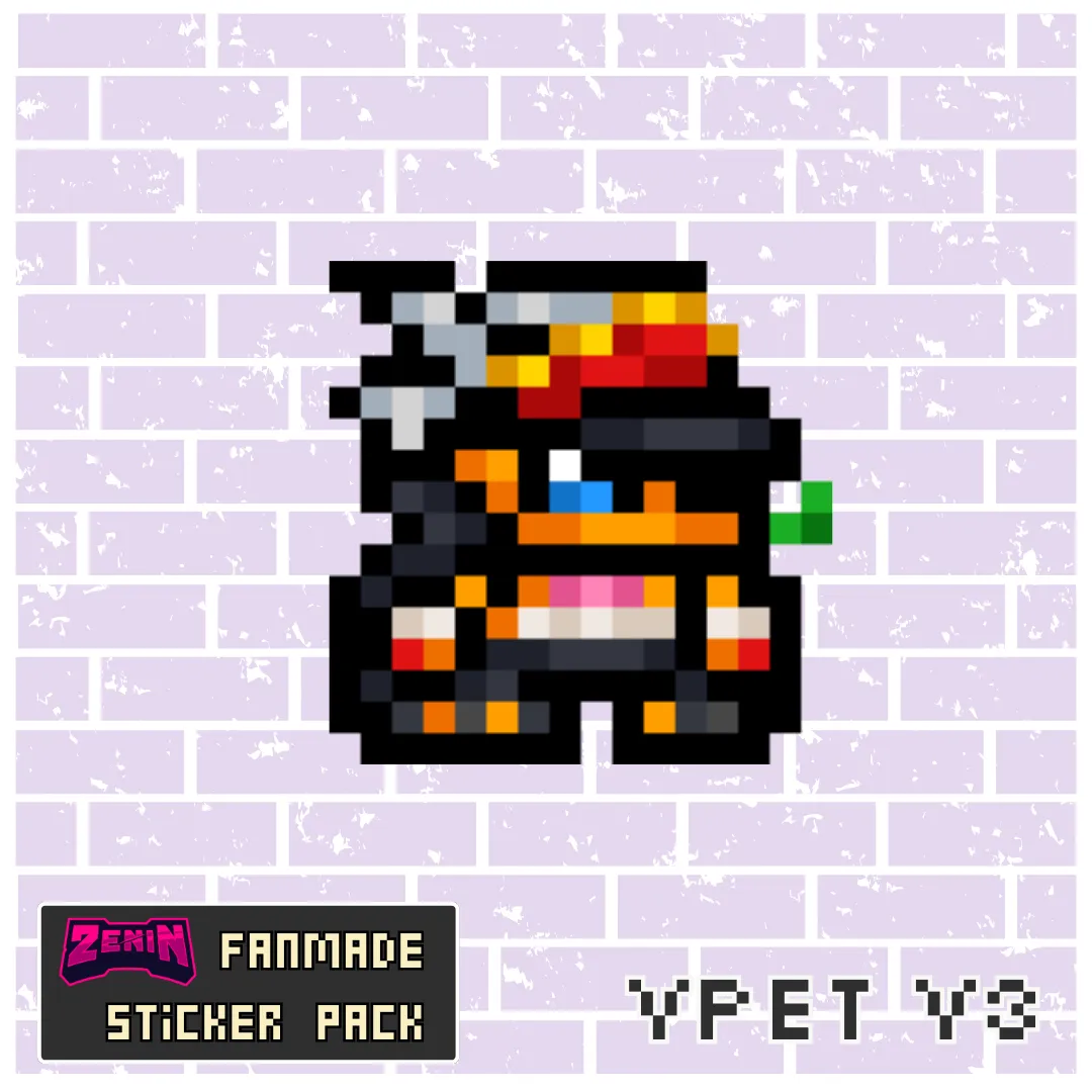 ZeninTCG - Fan-made- Mini Pixel Sticker Pack (Vpet V1-5) [INSTOCK]