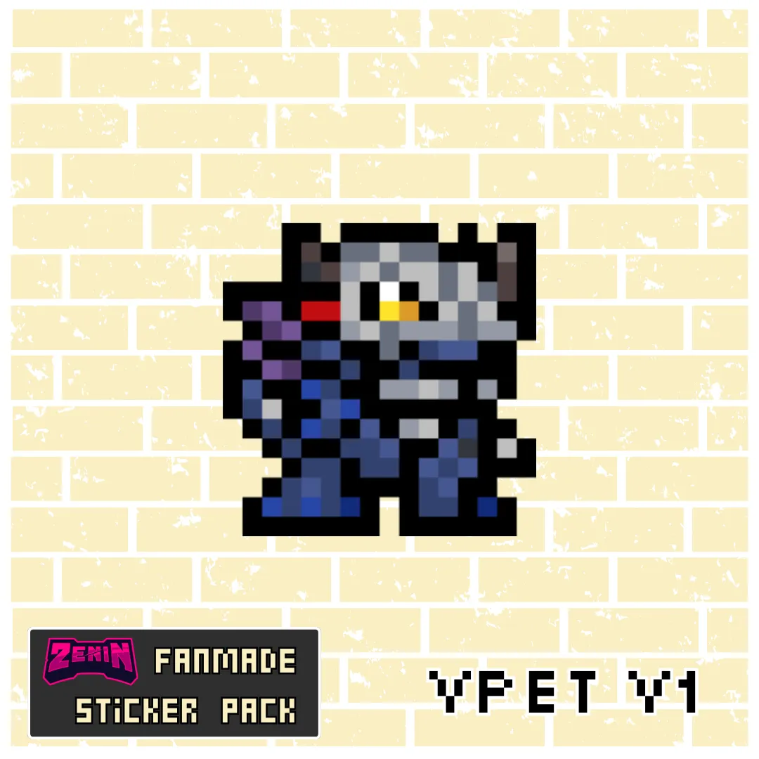 ZeninTCG - Fan-made- Mini Pixel Sticker Pack (Vpet V1-5) [INSTOCK]