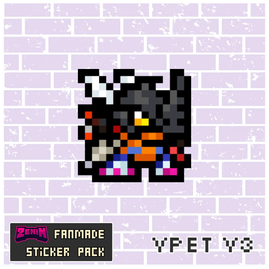 ZeninTCG - Fan-made- Mini Pixel Sticker Pack (Vpet V1-5) [INSTOCK]