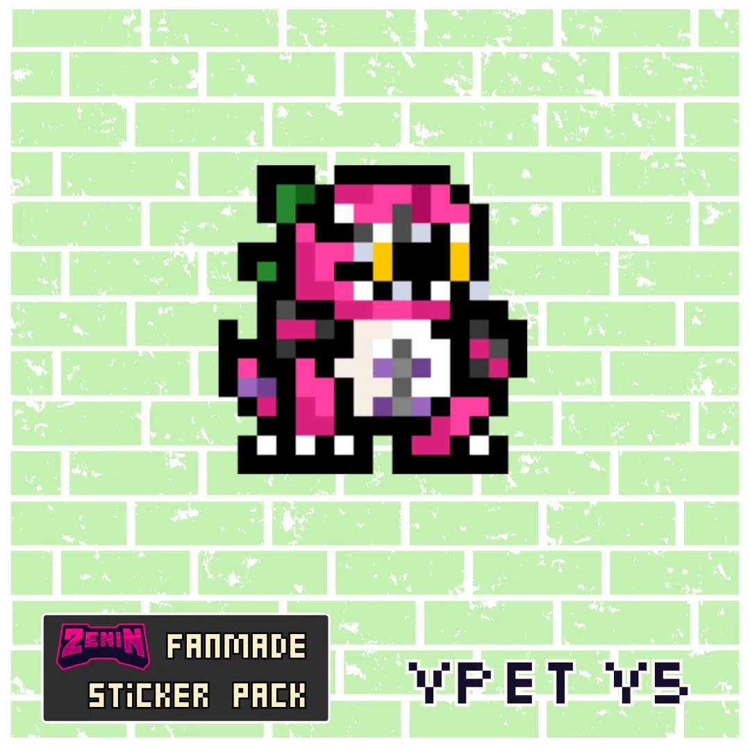 ZeninTCG - Fan-made- Mini Pixel Sticker Pack (Vpet V1-5) [INSTOCK]