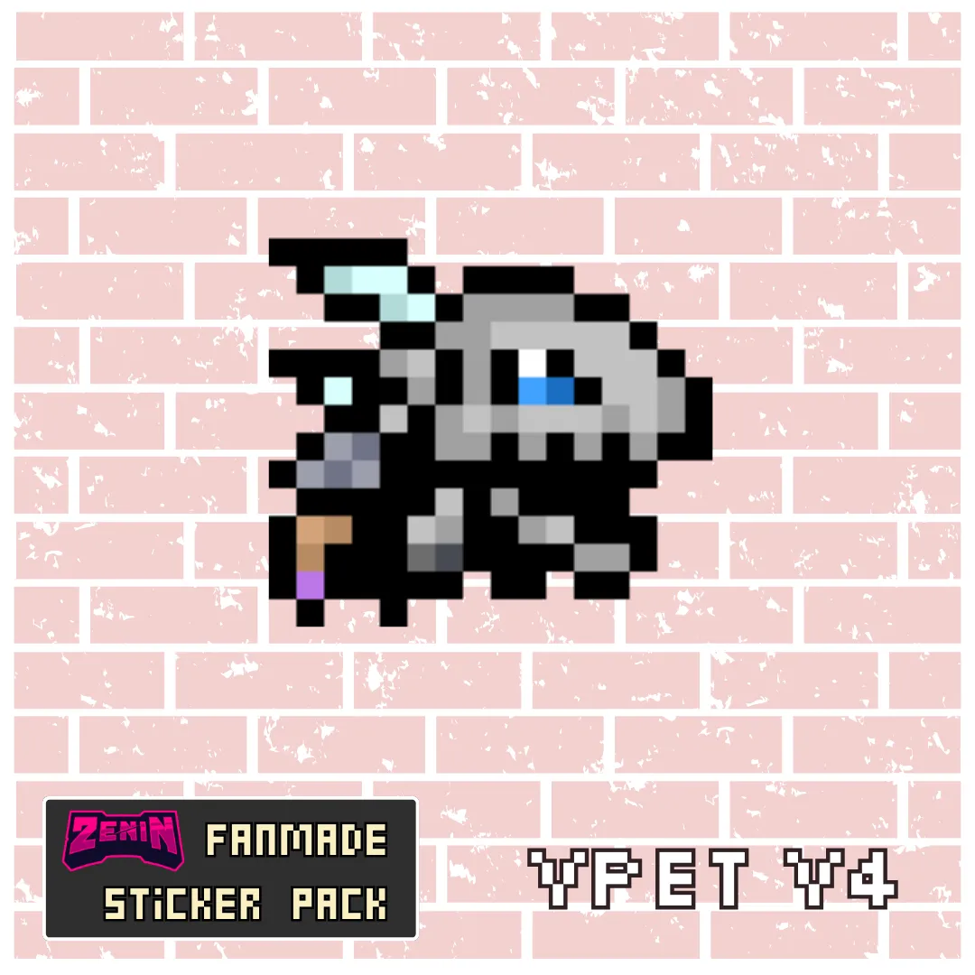 ZeninTCG - Fan-made- Mini Pixel Sticker Pack (Vpet V1-5) [INSTOCK]